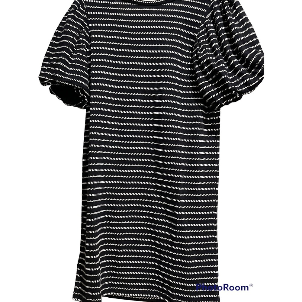 Loft Beach Dress Women's Size XS NWT Cotton Blend Puff Sleeves Tie Detail